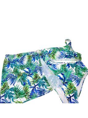 Kendall + Kylie Women’s Tropical Print One-Shoulder Swimsuit Set